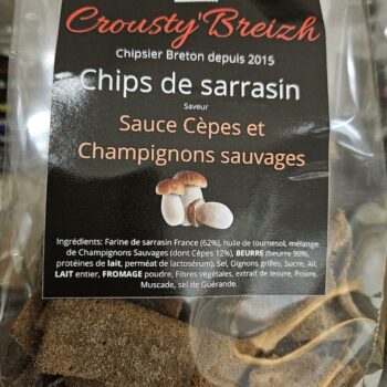 Chips de sarrasin Cèpes et Champignons sauvages 100g