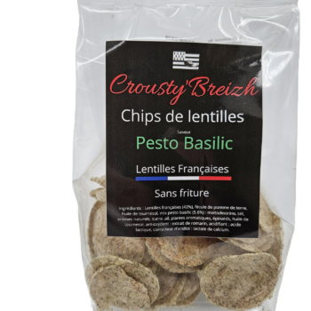 CHIPS DE LENTILLES PESTO